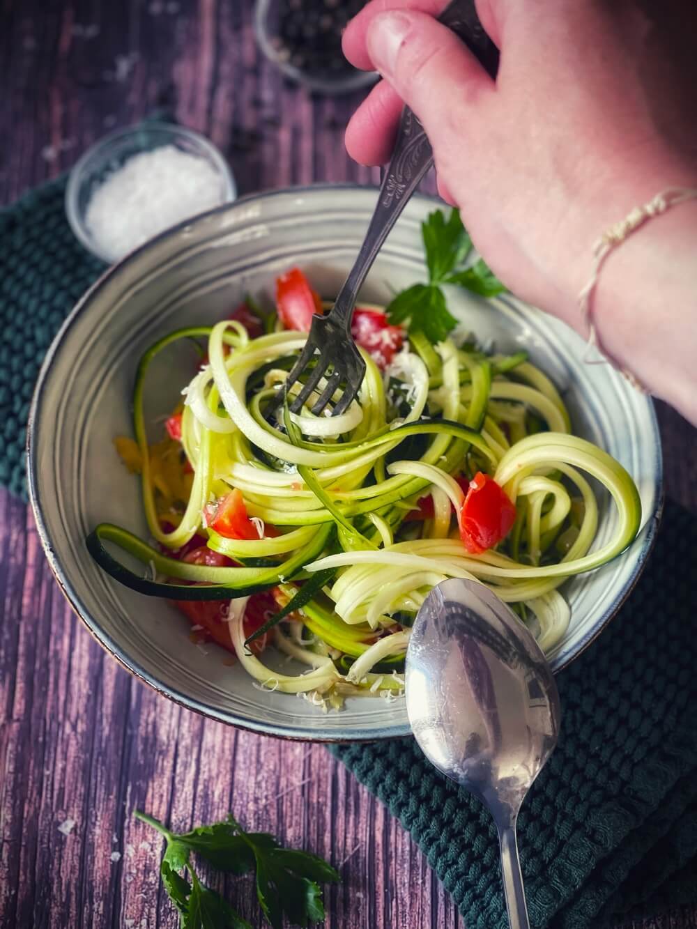 zoodles aus zucchini
