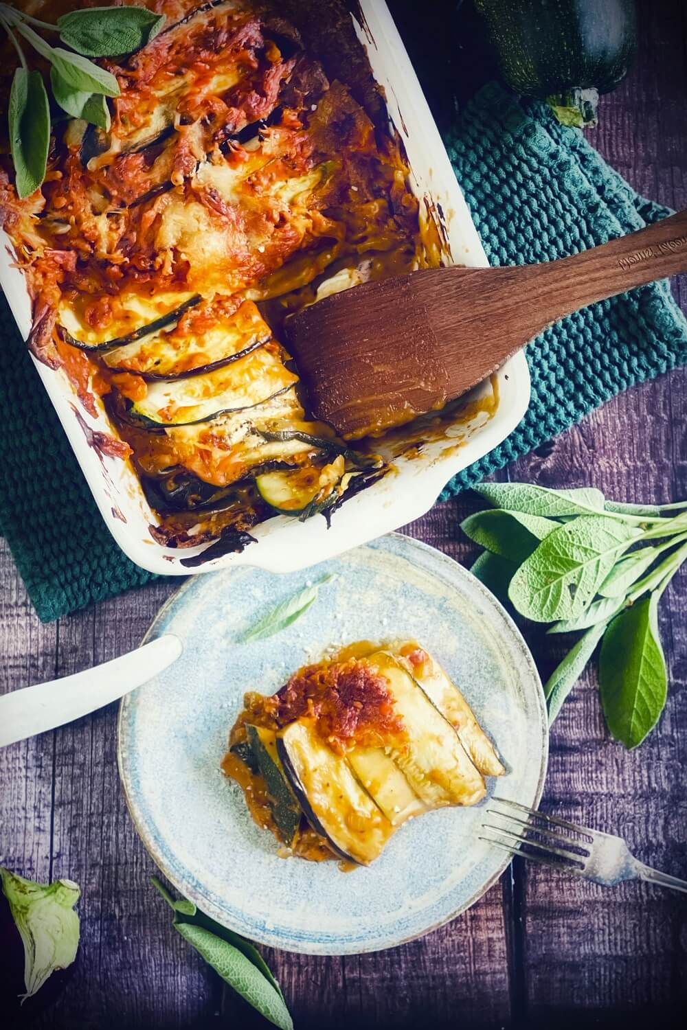 zucchini auberginen auflauf