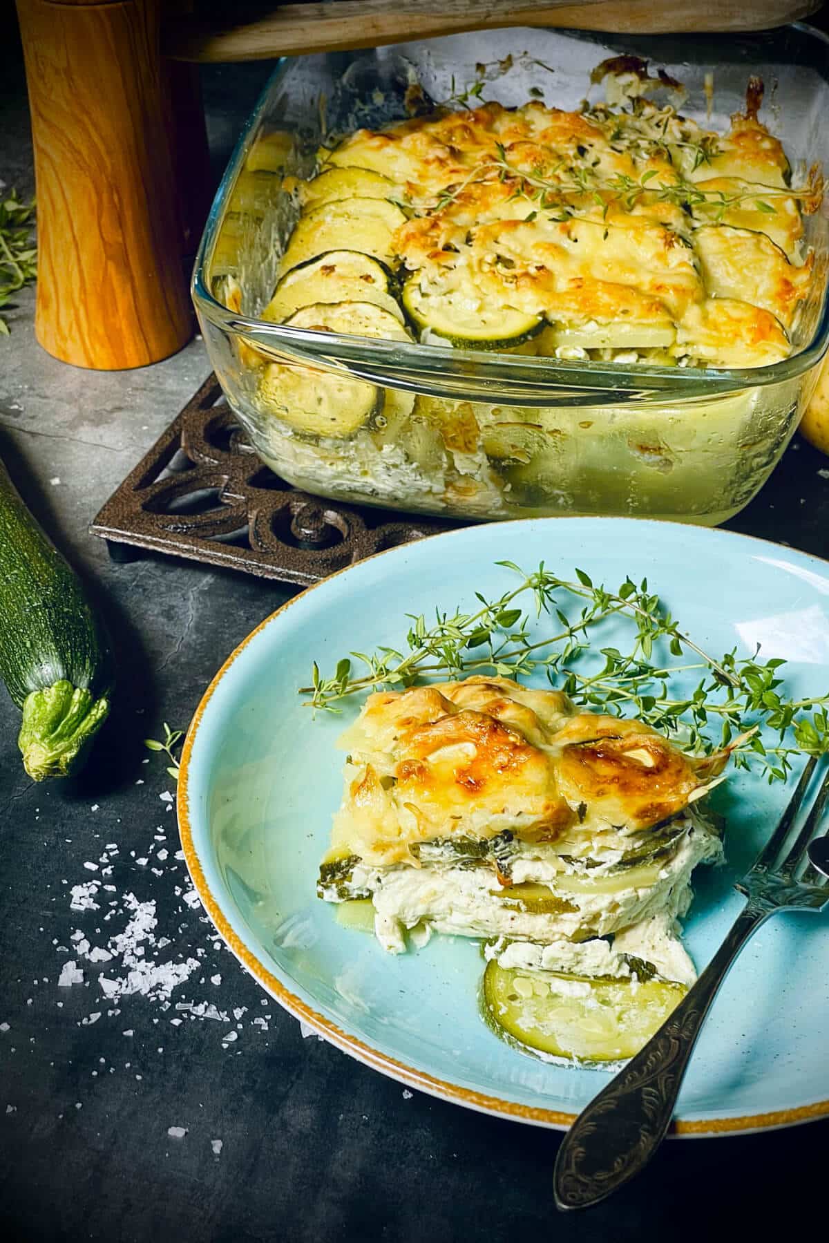 zucchini auflauf mit kartoffeln