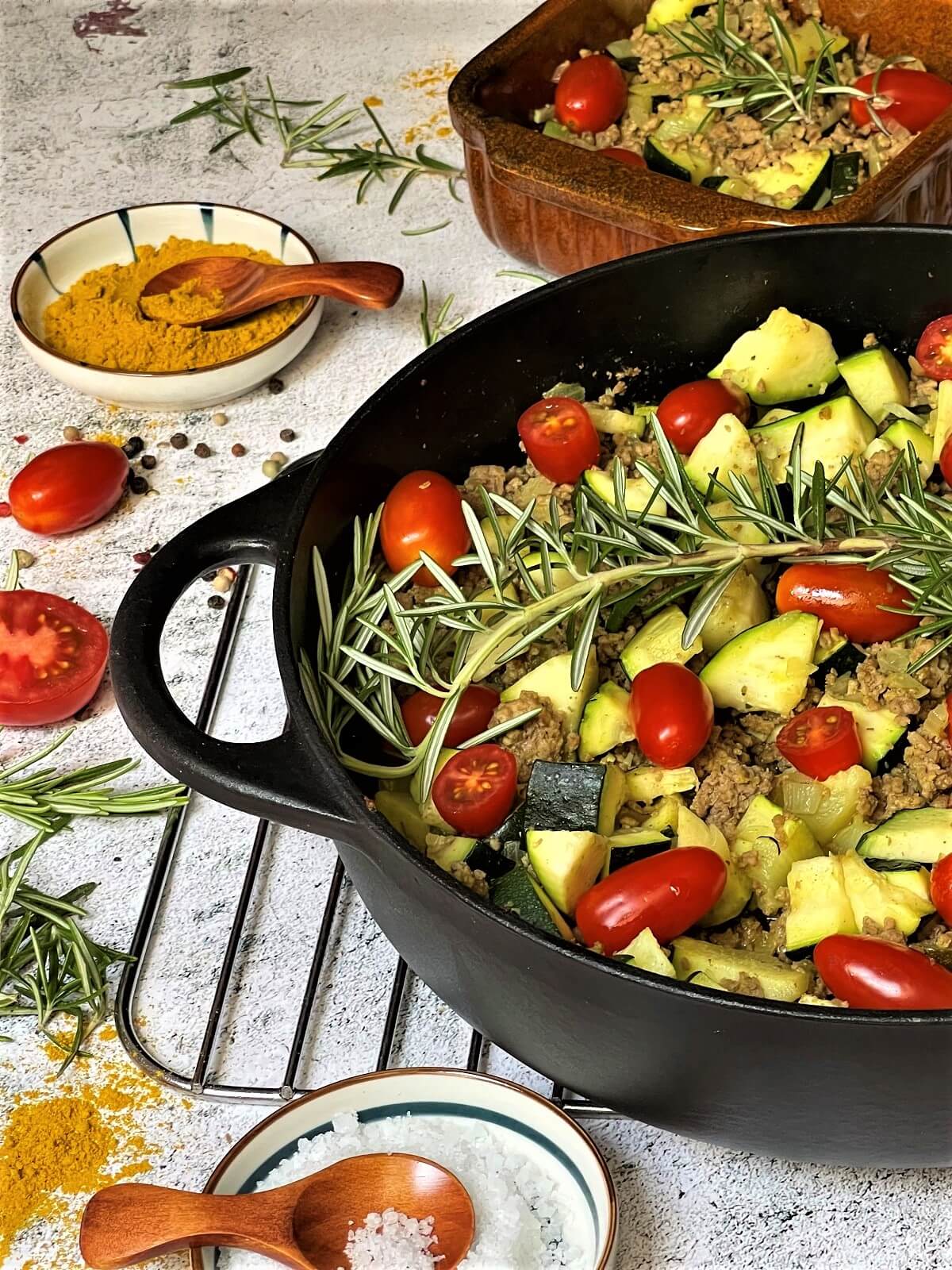 zucchini hackfleisch pfanne