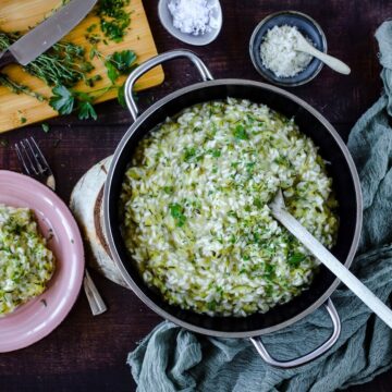 zucchini risotto reis
