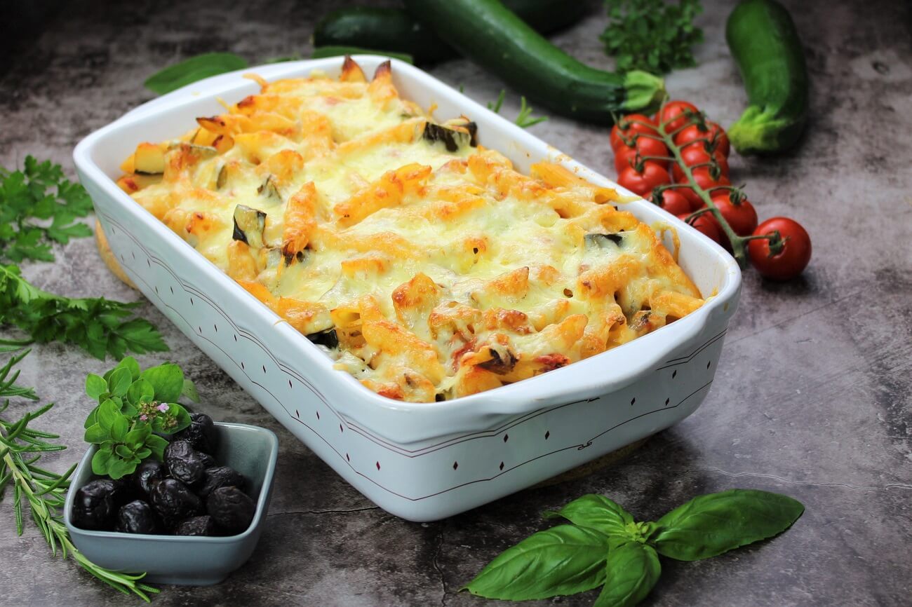 Mediterraner Zucchini Tomaten Auflauf