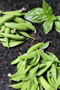 zuckererbsen und zuckerschoten - die frau am grill