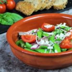 zuckerschoten salat - rezept - die frau am grill