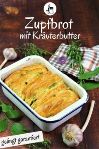 zupfbrot mit kraeuterbutter rezept pinterest - die frau am grill